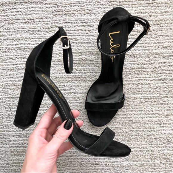 Lulus Shoes - Lulu’s brand ankle strap pumps in black